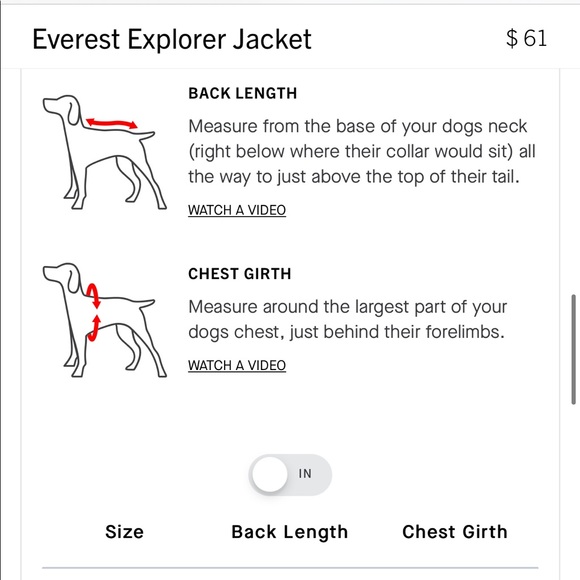 💕x3HP💕Red Canada Pooch dog winter coat - Picture 13 of 14